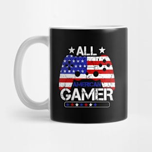 Kids 4th of July All American Gamer Mug